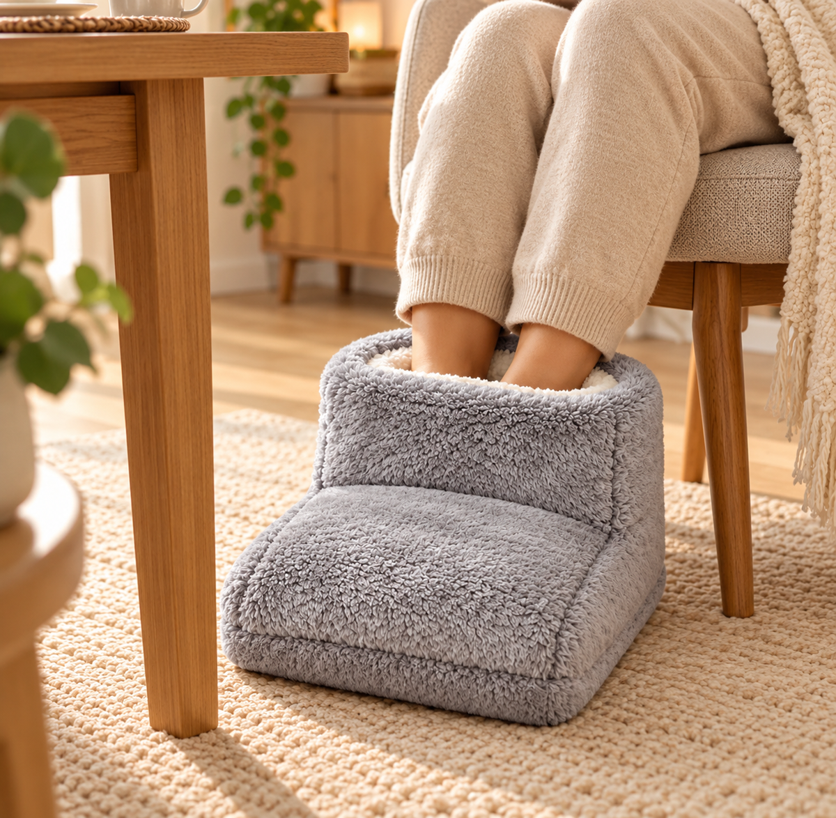 SoleSnug™ | Plush Heated Foot Warmer