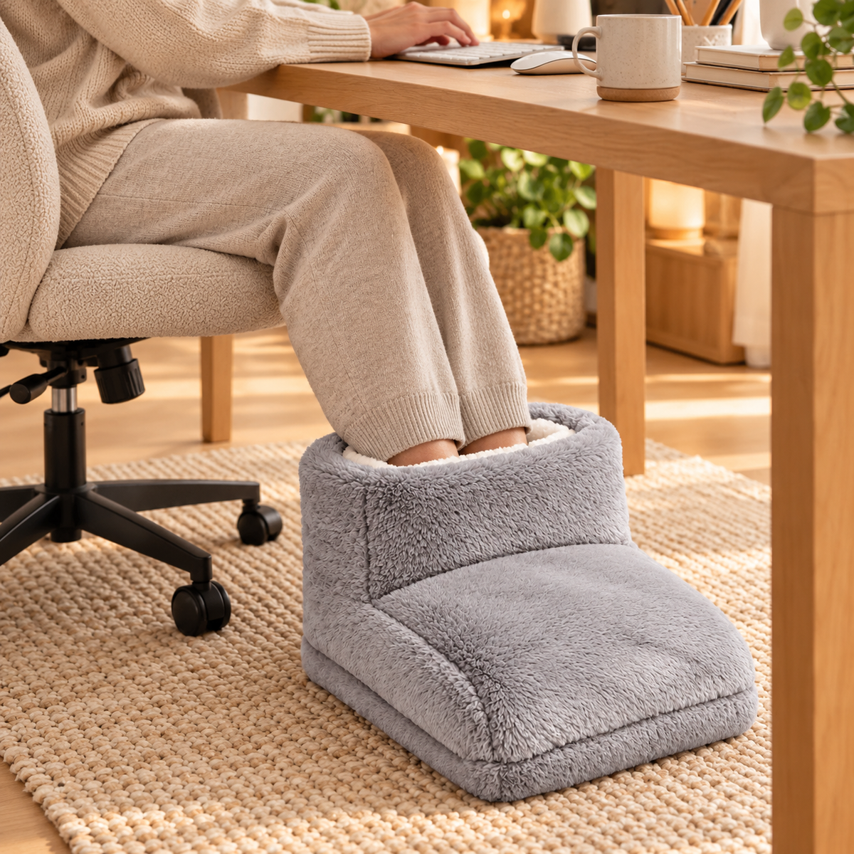 SoleSnug™ | Plush Heated Foot Warmer